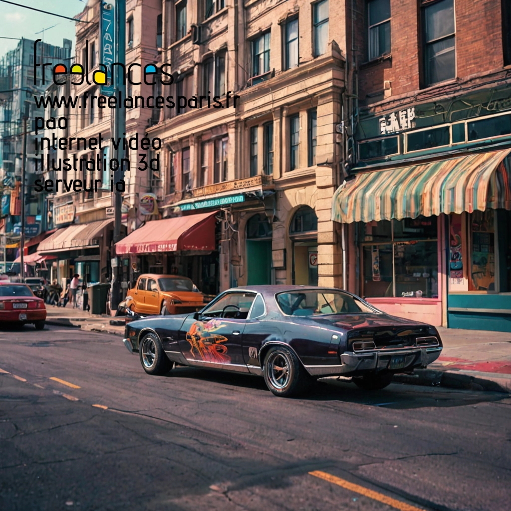 Pao mise en page internet vidéo illustration 3d serveur IA générative AI freelance paris studio de création magazines bi1d0wy0